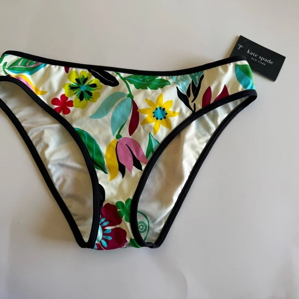 New kate spade new york Women's Floral Bikini Bottoms medium
